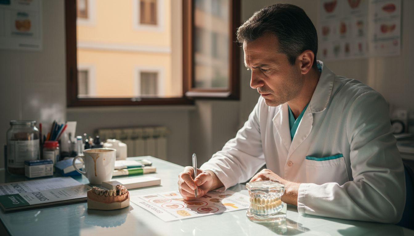 Un dentista valuta come il consumo eccessivo di zuccheri possa influire sulla salute dei denti.